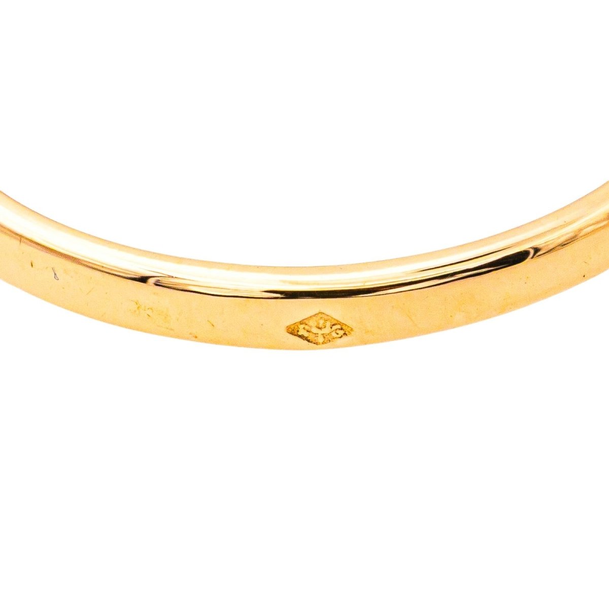 Bague Trilogie en or jaune, saphirs et diamants - Castafiore