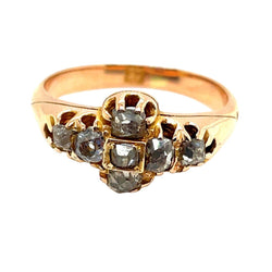 Bague Trilogie en or rose et diamants - Castafiore