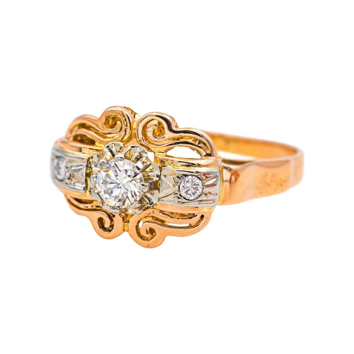 Ring Pink gold  diamond 