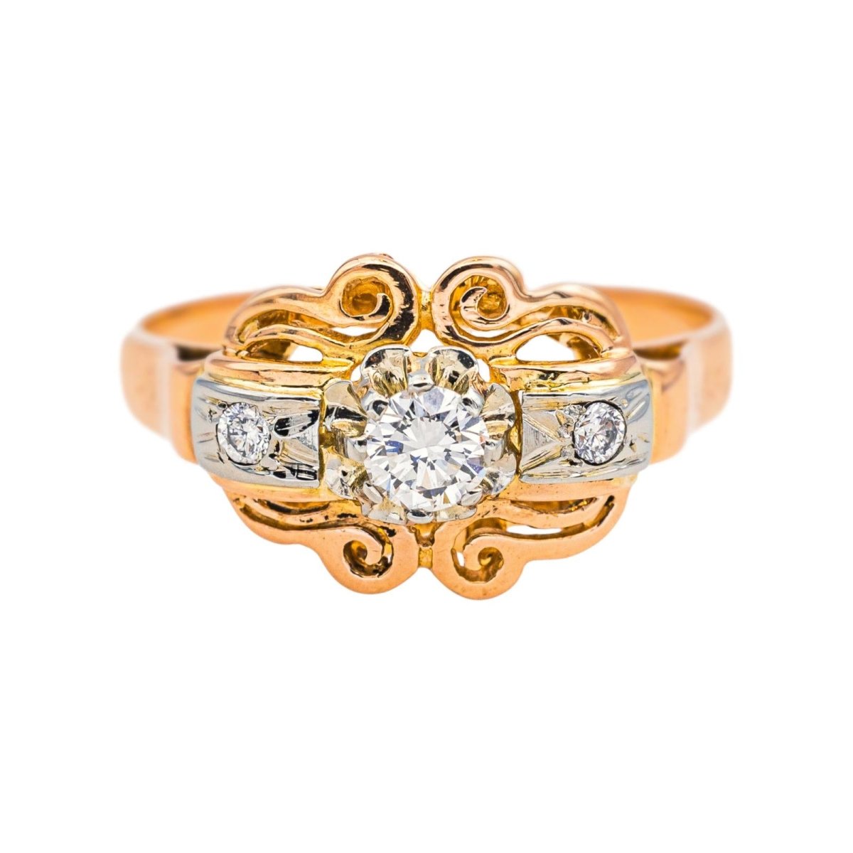 Ring Pink gold  diamond 