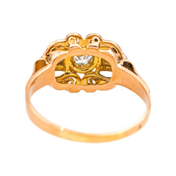 Ring Pink gold  diamond 