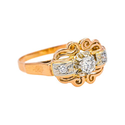 Ring Pink gold  diamond 