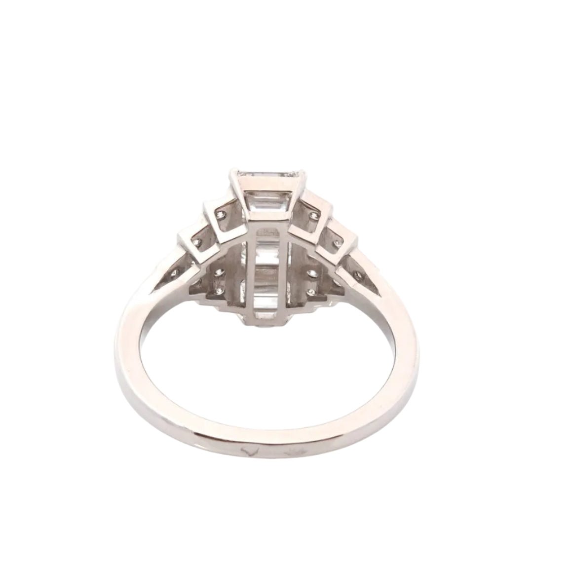 Bague Trilogie en platine et diamants - Castafiore