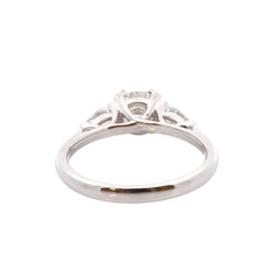 Bague trilogie en platine et diamants - Castafiore