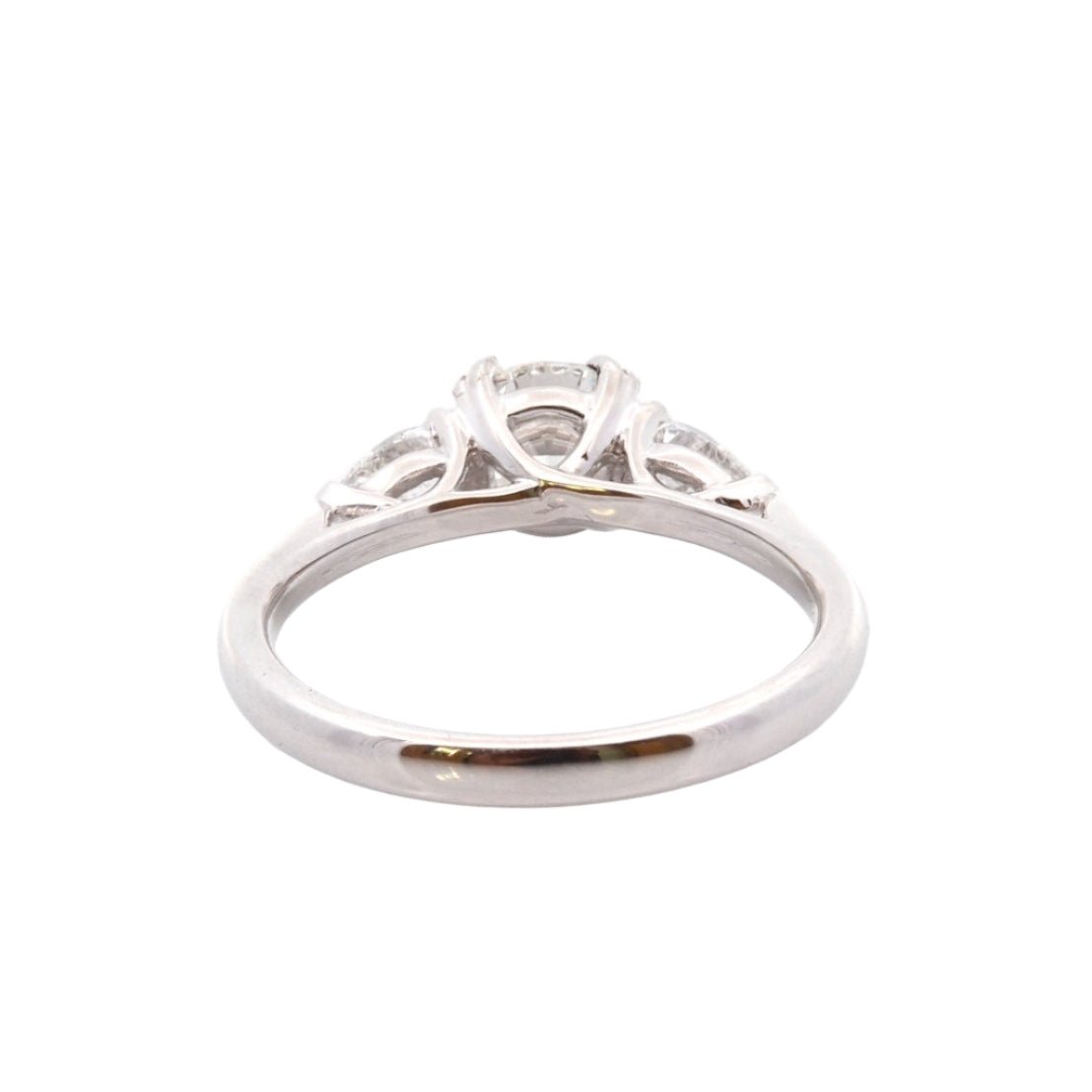 Bague trilogie en platine et diamants - Castafiore