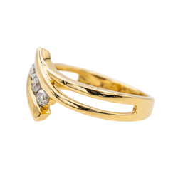 Bague Trilogie Or Jaune Diamant - Castafiore