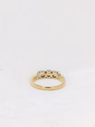 Bague trilogie or jaune diamants taille ancienne 0.95ct - Castafiore