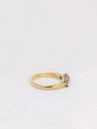 Bague trilogie or jaune diamants taille ancienne 0.95ct - Castafiore