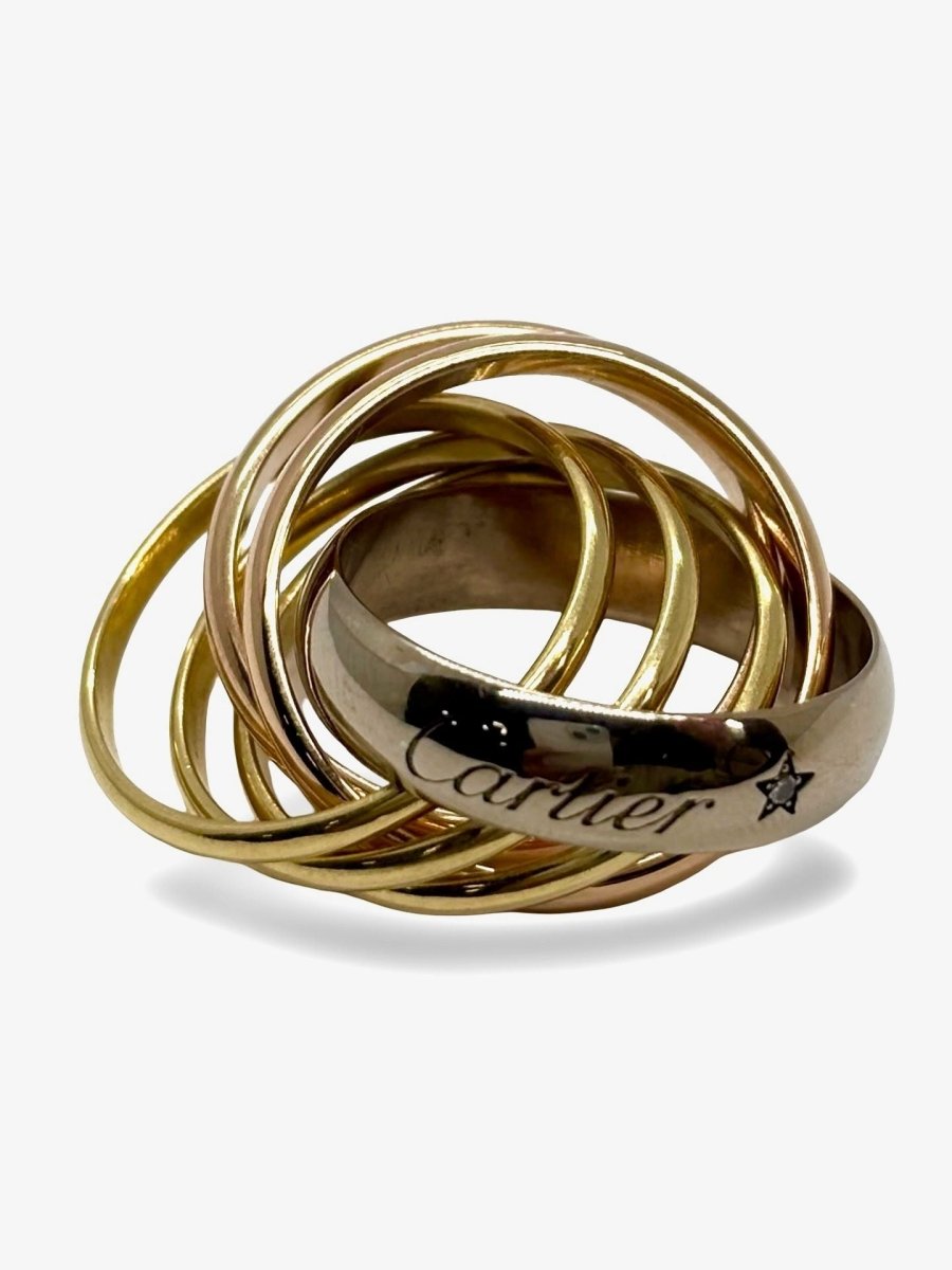 Bague Trinity Cartier 3 ors 6 anneaux - Castafiore