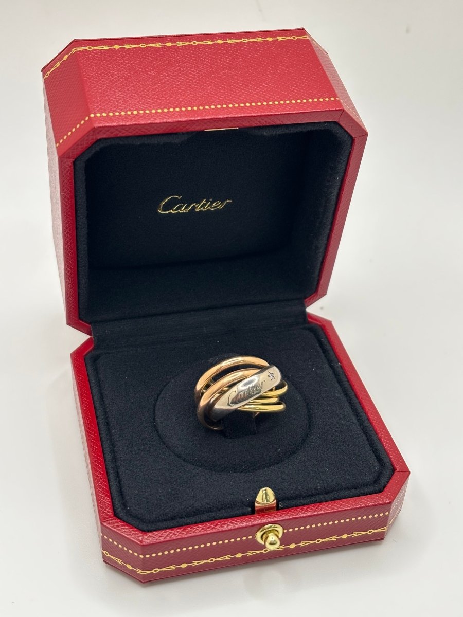 Bague Trinity Cartier 3 ors 6 anneaux - Castafiore