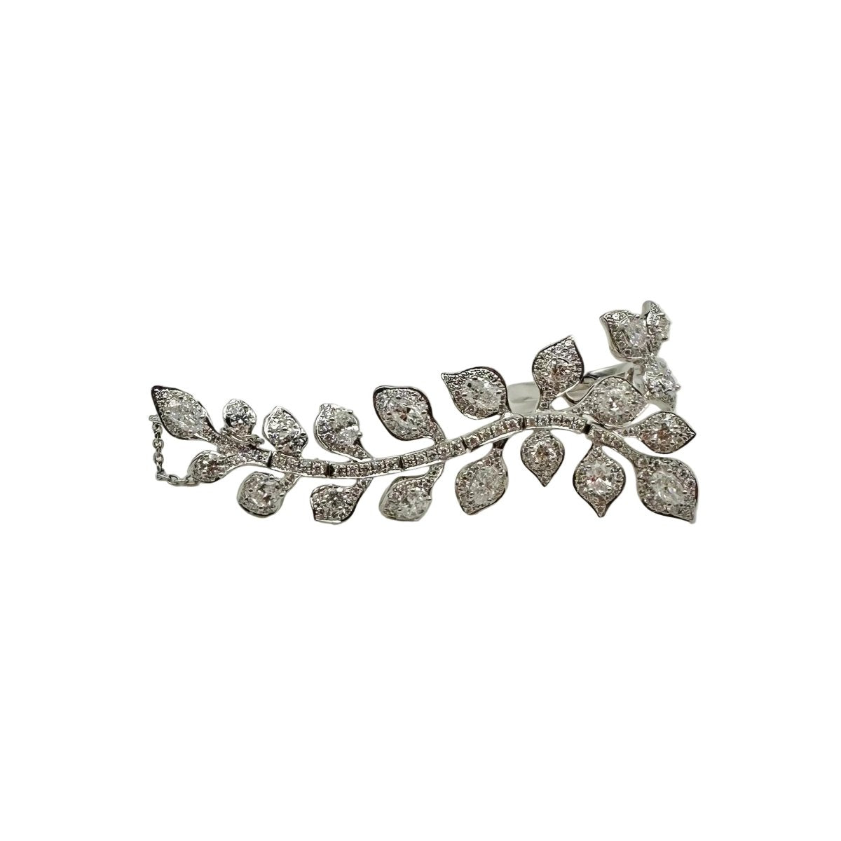 Bague Triple en or blanc et diamants - Castafiore