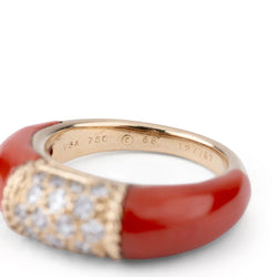 Bague Van Cleef &amp; Arpels, collection Philippine en corail - Castafiore