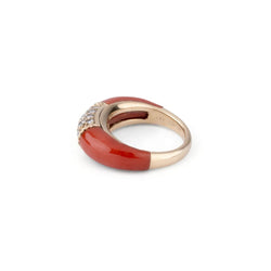 Bague Van Cleef &amp; Arpels, collection Philippine en corail - Castafiore