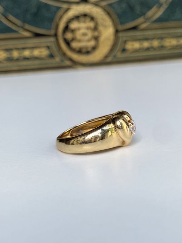 Bague VAN CLEEF & ARPELS Cœur en or jaune et diamant - Castafiore