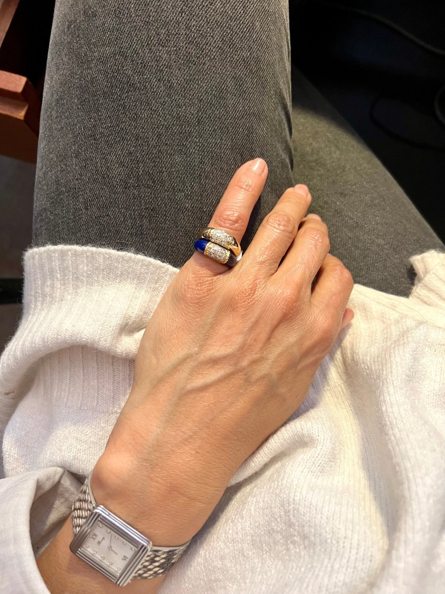 Bague Van Cleef & Arpels, collection Philippine en or jaune et diamants - Castafiore