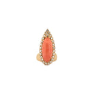 Bague VAN CLEEF & ARPELS en or jaune et corail - Castafiore