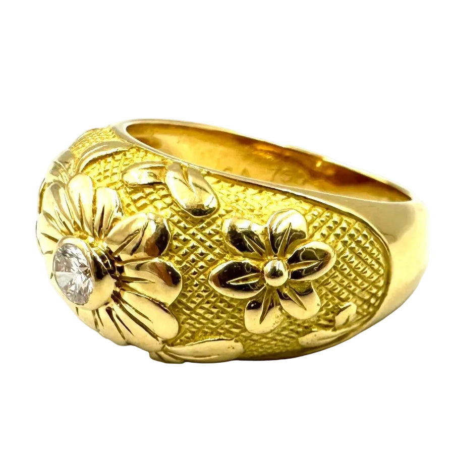 Bague VAN CLEEF & ARPELS en or jaune et diamant - Castafiore