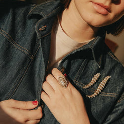 Bague VAN CLEEF & ARPELS en or jaune et diamants - Castafiore