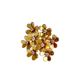 Bague Van Cleef & Arpels "Frivole" en or jaune et diamants - Castafiore