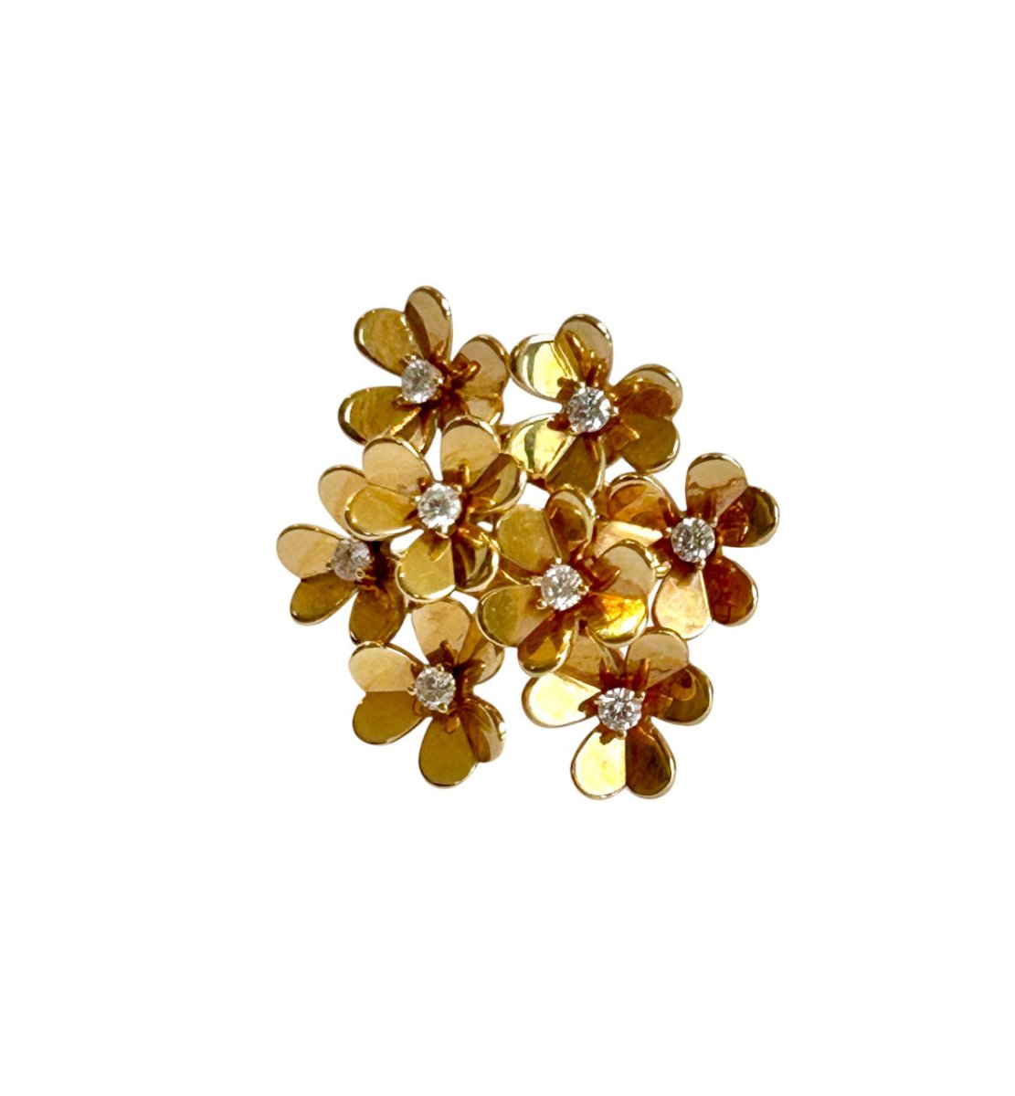 Bague Van Cleef & Arpels "Frivole" en or jaune et diamants - Castafiore