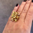 Bague VAN CLEEF & ARPELS "Frivole" en or jaune et diamants - Castafiore