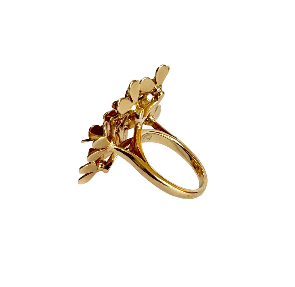 Bague Van Cleef & Arpels "Frivole" en or jaune et diamants - Castafiore