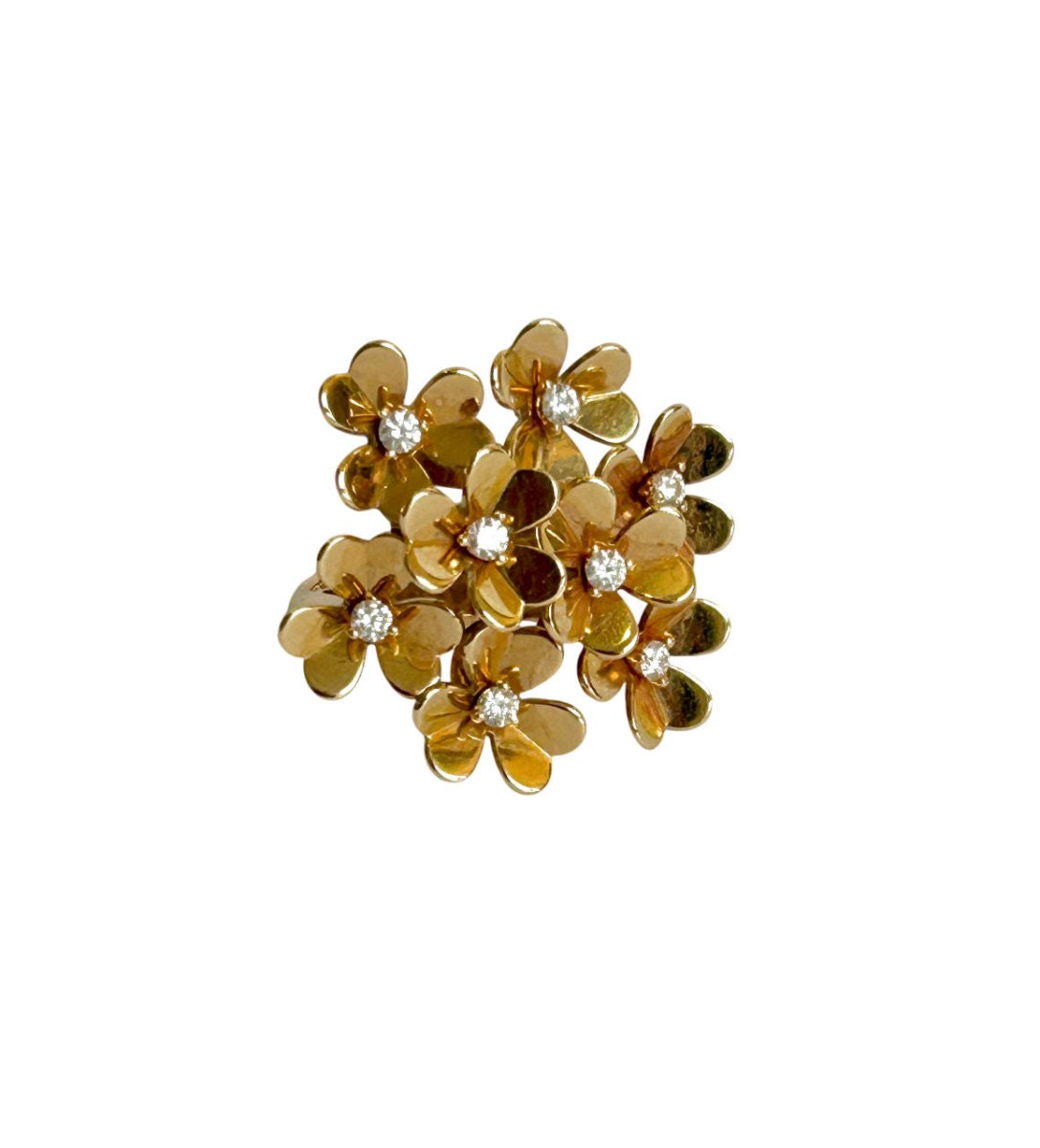 Bague Van Cleef & Arpels "Frivole" en or jaune et diamants - Castafiore