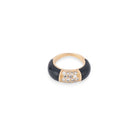 Bague VAN CLEEF & ARPELS modèle Philippin en or jaune, onyx et diamants - Castafiore