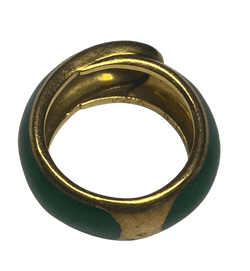 BAGUE VAN CLEEF & ARPELS OR 18K ET EMAIL (T.48) - Castafiore