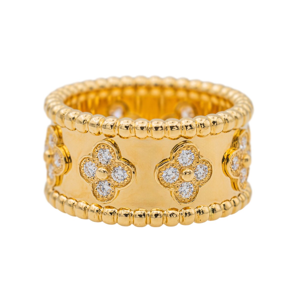 Bague Van Cleef & Arpels Perlée Or jaune Diamant - Castafiore