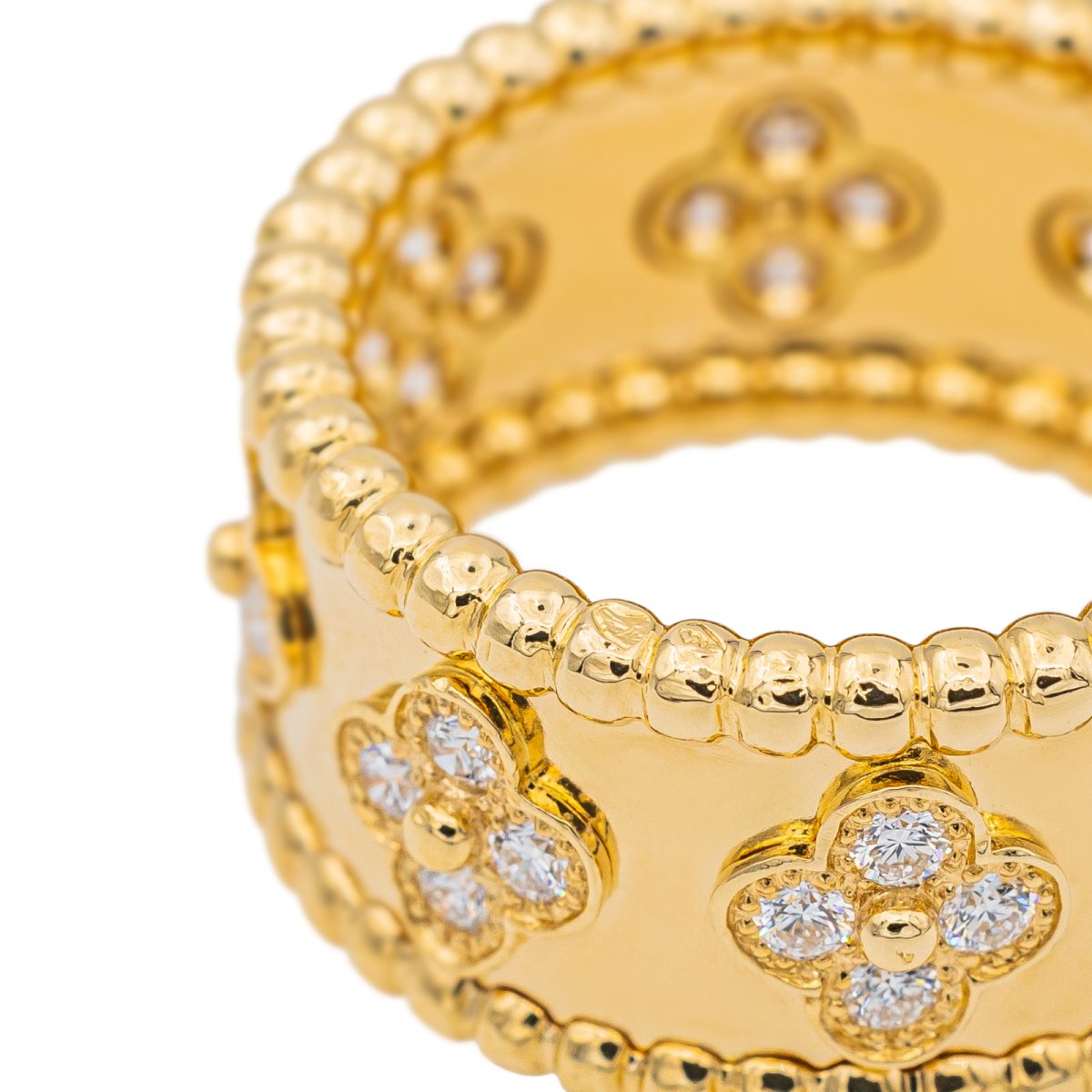 Van Cleef & Arpels K18YG ゴールド 18金 ダイヤ Van Cleef & Arpels Diamond Cluster and 18k Yellow Gold Ring - EDJ