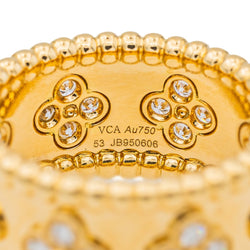 Bague Van Cleef & Arpels Perlée Or jaune Diamant - Castafiore
