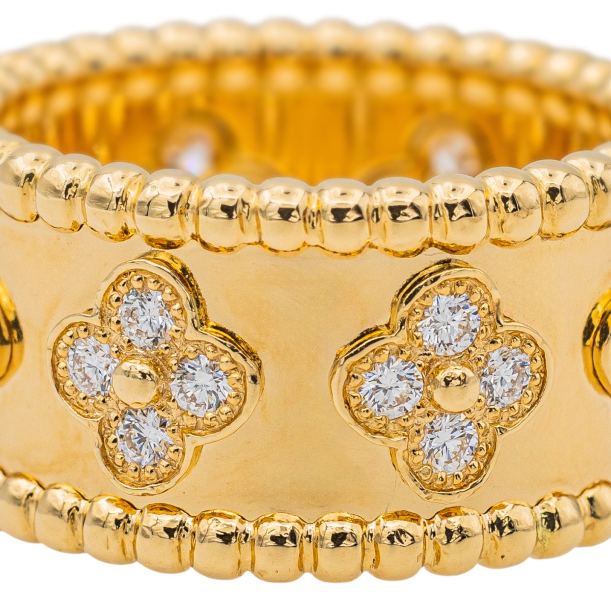 Bague Van Cleef & Arpels Perlée Or jaune Diamant - Castafiore