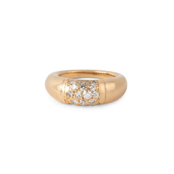 Bague VAN CLEEF & ARPELS "Philippine en or jaune, corail et diamants - Castafiore