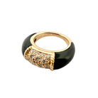 Bague VAN CLEEF & ARPELS, "Philippine" en or jaune, diamants et onyx - Castafiore