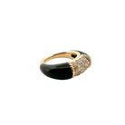 Bague VAN CLEEF & ARPELS, "Philippine" en or jaune, diamants et onyx - Castafiore