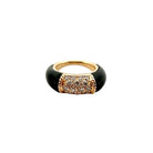 Bague VAN CLEEF & ARPELS, "Philippine" en or jaune, diamants et onyx - Castafiore