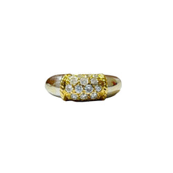 Bague VAN CLEEF & ARPELS "Philippine" en or jaune et blanc, et diamants - Castafiore