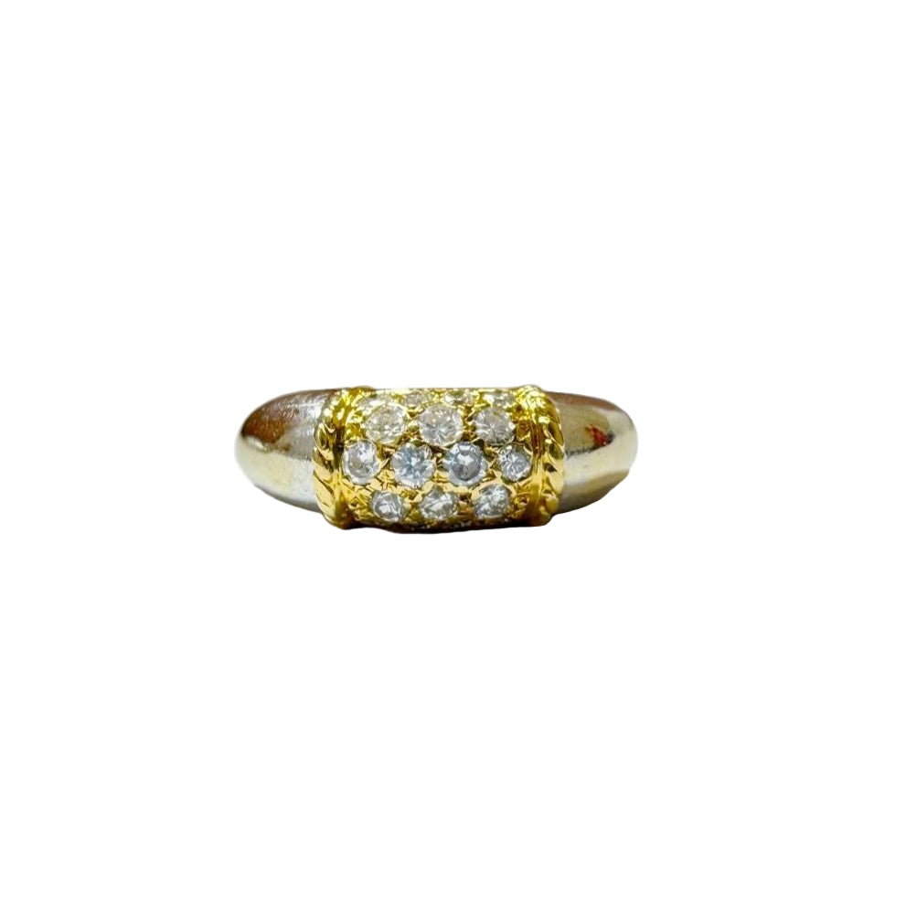 Bague VAN CLEEF & ARPELS "Philippine" en or jaune et blanc, et diamants - Castafiore