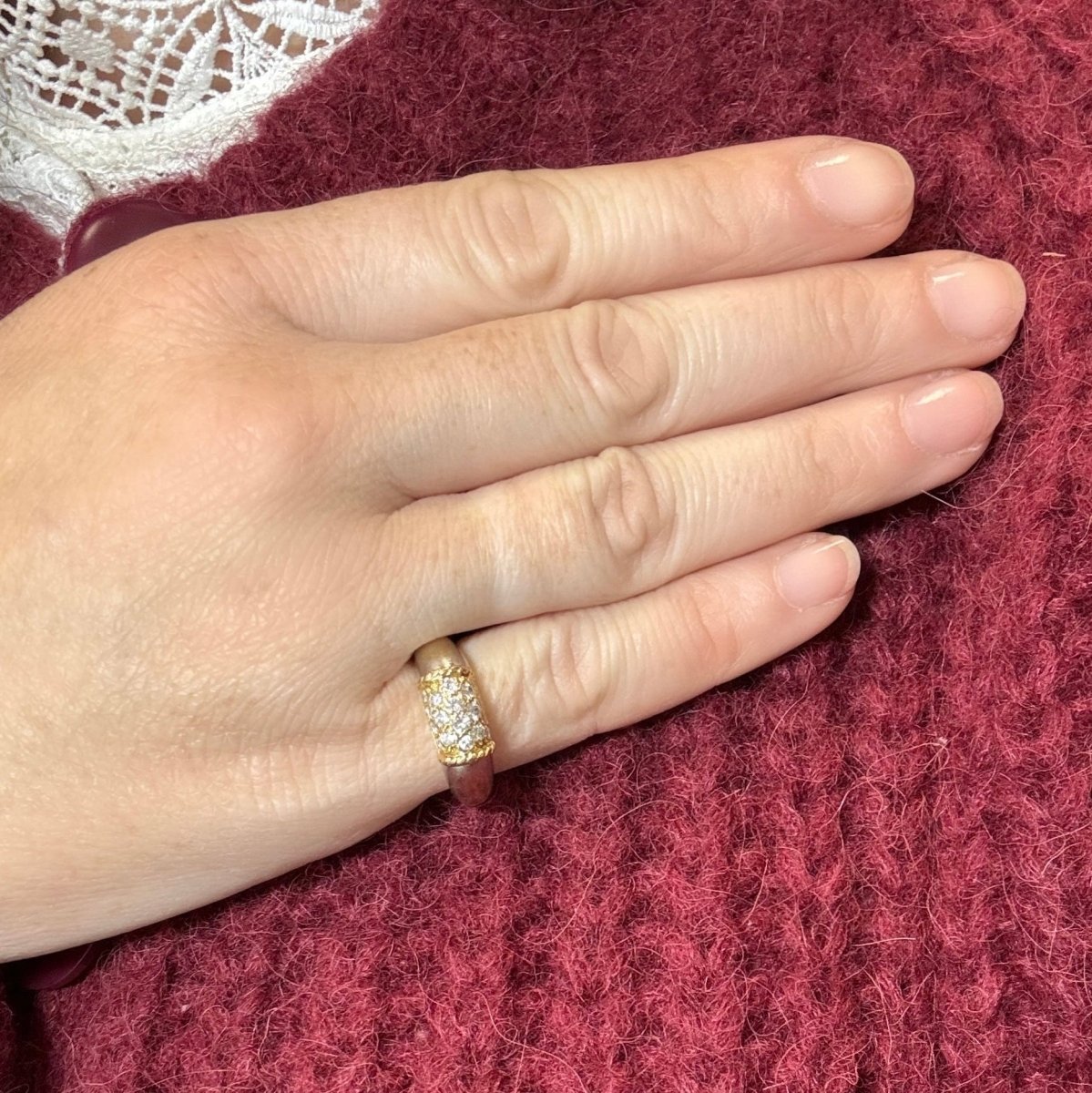 Bague VAN CLEEF & ARPELS "Philippine" en or jaune et blanc, et diamants - Castafiore