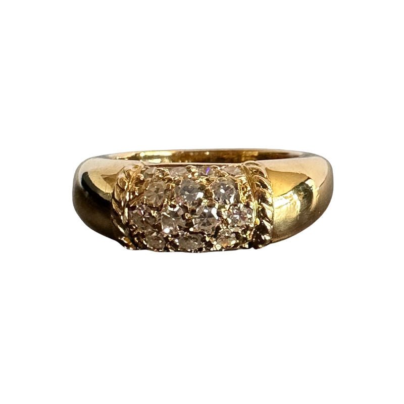 Bague VAN CLEEF & ARPELS "Philippine" en or jaune et diamants - Castafiore