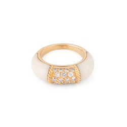 Bague Van Cleef & Arpels Philippine en or jaune et Ivoire - Castafiore