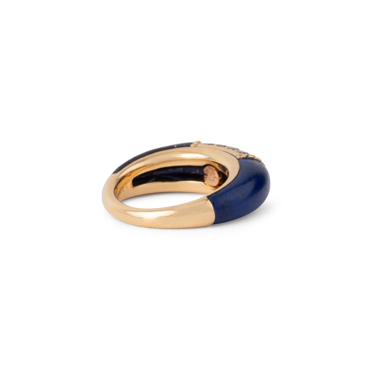 Bague VAN CLEEF & ARPELS "Philippine" en or jaune, lapis - lazuli et diamants - Castafiore