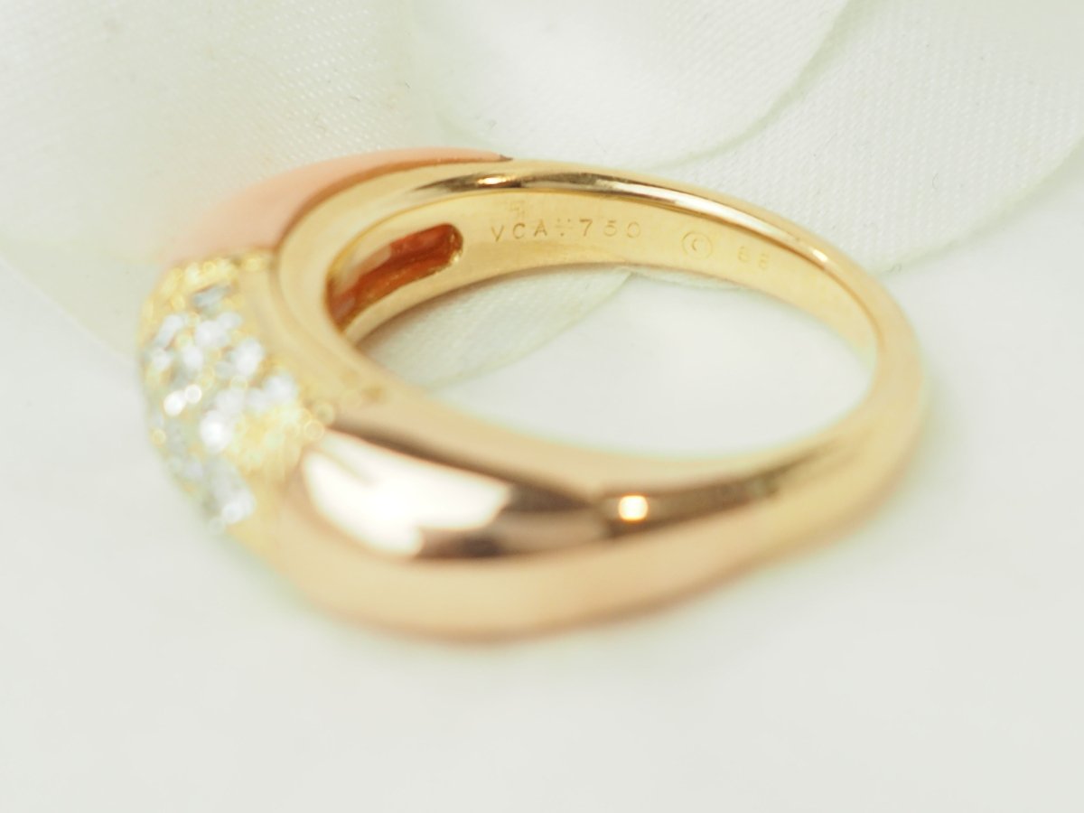 Bague Van Cleef et Arpels en or jaune et diamants - Castafiore