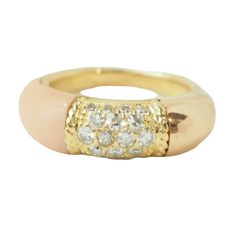 Bague Van Cleef et Arpels en or jaune et diamants - Castafiore