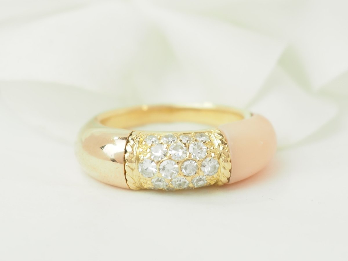 Bague Van Cleef et Arpels en or jaune et diamants - Castafiore