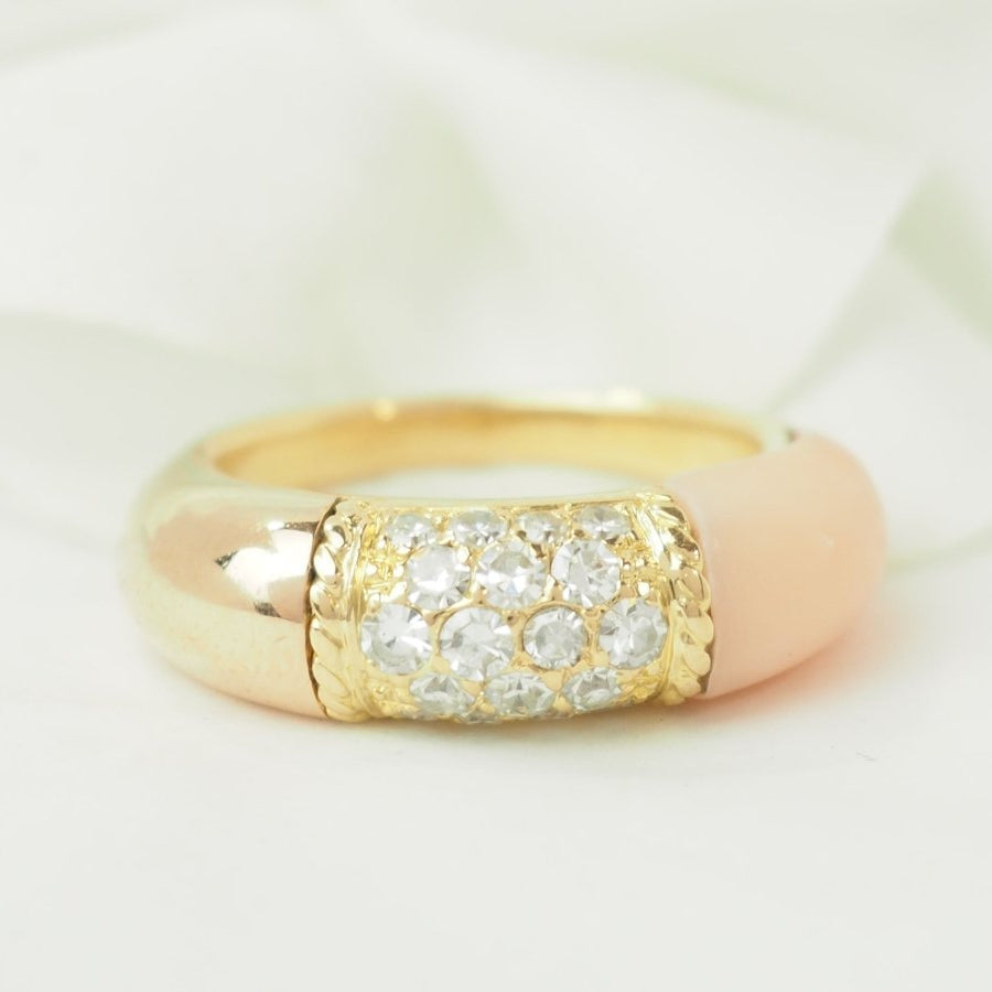 Bague Van Cleef et Arpels en or jaune et diamants - Castafiore