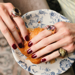 Bague VERNEY en or jaune, or blanc et améthyste - Castafiore