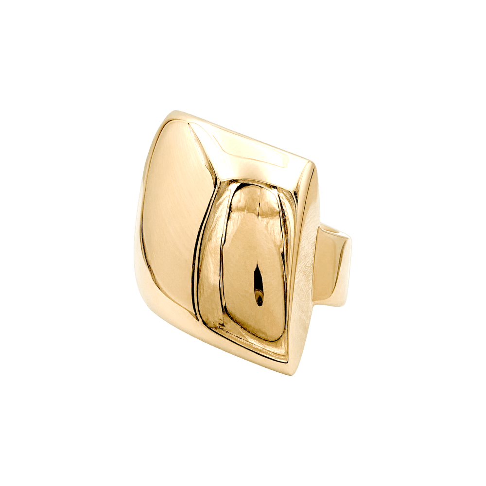 Ring Vhernier, yellow gold.