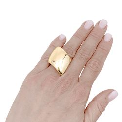Ring Vhernier, yellow gold.